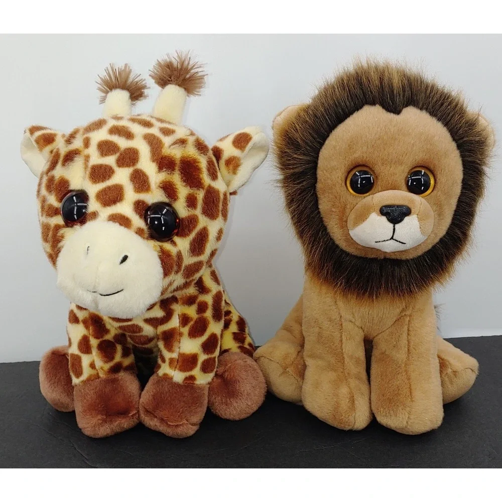 Lot Of 2 Ty Beanie Boo Peaches The Giraffe And Cecil The Lion VelveTy 10